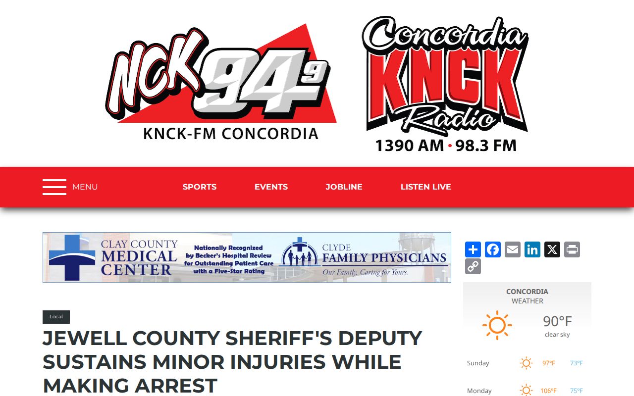 Local Jewell County booking news report that requires a separate release-status check